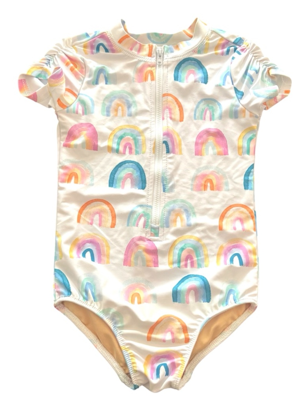 Ollie Jay Watercolor Rainbow One Piece Swimsuit size 5 girls